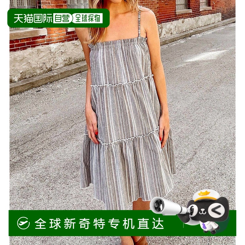 自营 bishop + young海景条纹 T 恤夏季连衣裙 - 海景条纹 美国奥
