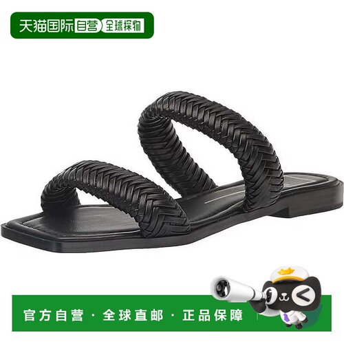自营Women's Dolce Vita Inya Sandals Black Woven Straps Squar