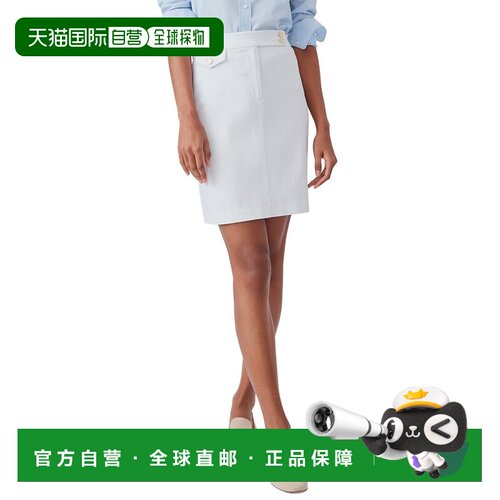 自营J.McLaughlin Anisa Skirt - White 半身裙美国直发奥莱