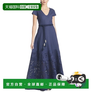 蓝色 自营sachin Zefira亚麻长袍 babiSachin&Babi 美国奥莱直