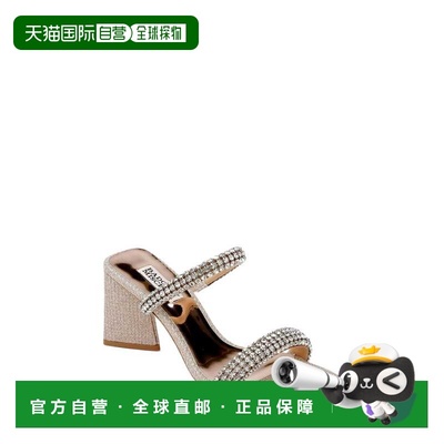 自营Badgley Mischka Frankie Heeled Sandal Pale Gold  MP6737-