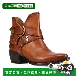 Strap Multi Leather Bootie 美国奥莱直 自营Frye brown Sacha