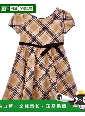 自营Hope & Henry Puff Sleeve Dress - brown 美国奥莱直发