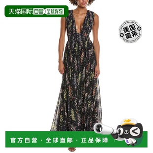 深 Valentino 礼服 美国奥莱直发服饰连衣裙 自营 黑色 AMUR