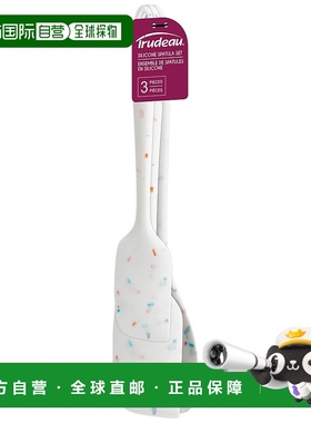 自营 Trudeau 五彩纸屑硅胶抹刀，3 件套 - 白色 美国奥莱直发