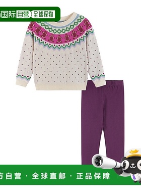 自营 Andy & Evan 姜饼费尔岛毛衣套装 - 白色 美国奥莱直发