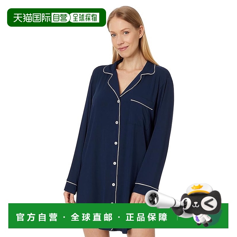 1h可退 香港直邮潮奢 EBERJEY 女士 Gisele 衬衫式长睡衣