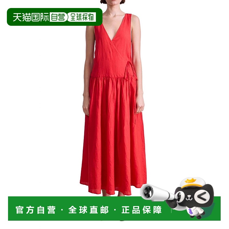 自营apiece apartSleeveless Tiered Wrap Maxi Dress In Poppy R