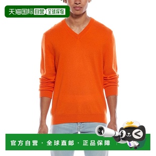 Cashmere Neck Sweater 美国奥莱直 自营Quinn orange Solid