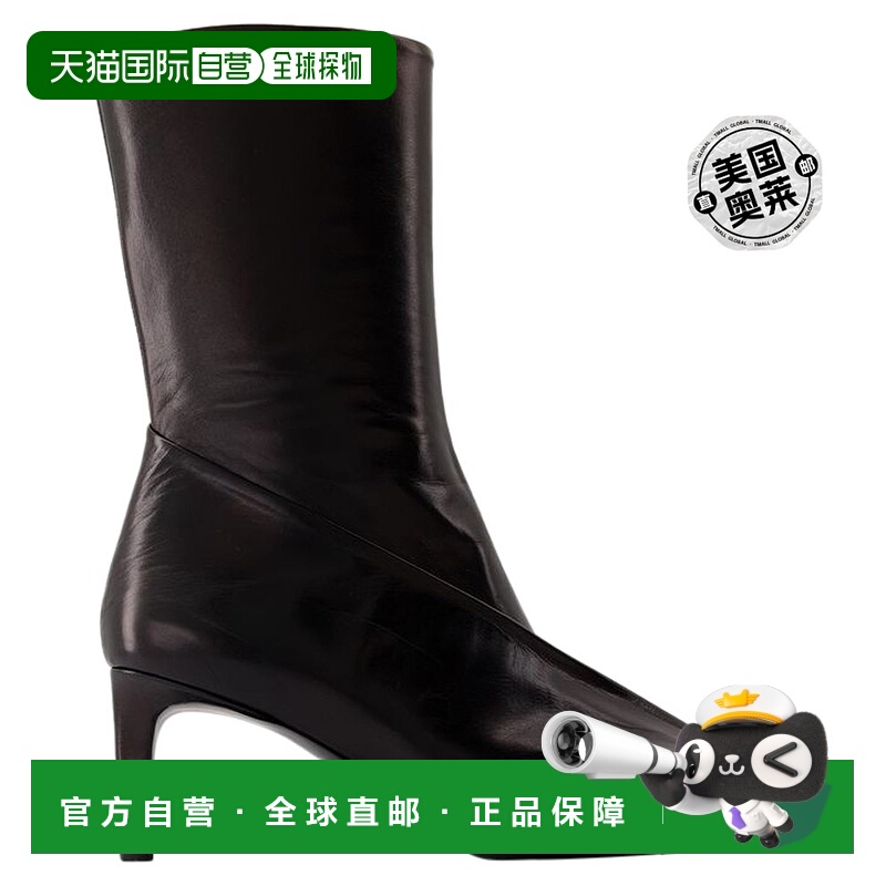 自营踝靴 - Jil Sander - 皮革 - 黑色 - 黑色 【美国奥莱】直发