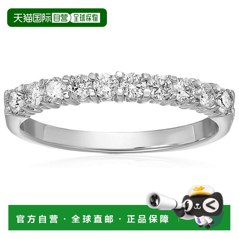 【美国直邮】vir jewels  戒指钻石天然婚戒白金