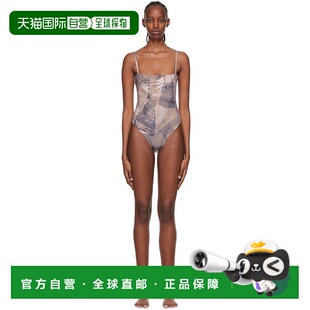 灰褐色涤纶连体泳衣 1h可退 女士 ELLISS FLOWERDOO 香港直邮潮奢