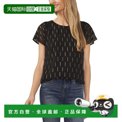 自营CeCe Blouse - Black 上衣美国直发奥莱