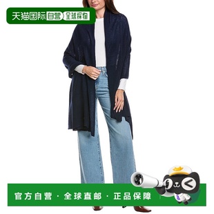 自营amicale cashmereAmicale羊绒羽毛重量羊绒旅行包-蓝色 美国