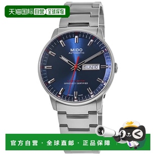 自营Mido Commander Blue Dial Steel Men's Watch M021.431.11.0