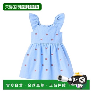 蓝色 jack珍妮和杰克刺绣旗裙 美国奥莱直发 and 自营janie