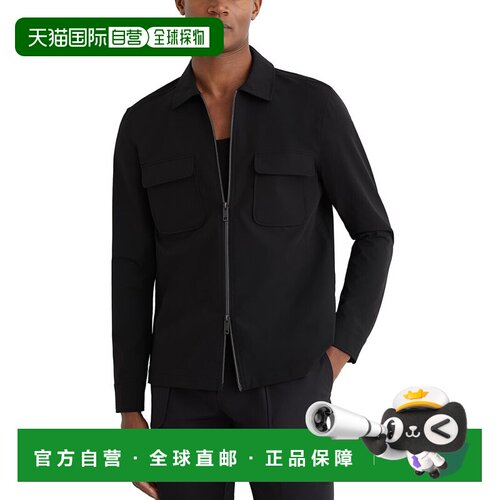 自营Reiss Ascend技术外套休闲衬衫-黑色 美国奥莱直发