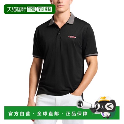 自营Robert Graham Retro Ride Knit Polo Shirt - black 美国奥
