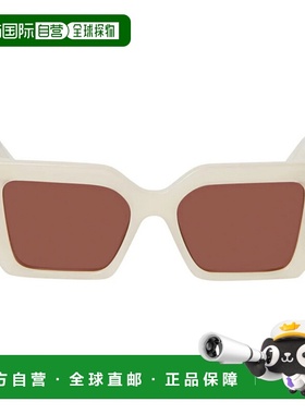 自营 off-white灰白色多佛广场太阳镜-米棕色 美国奥莱直发