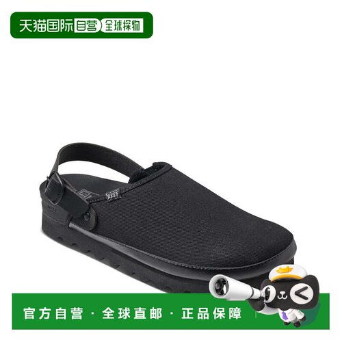 自营Women's Reef Cushion Sage Hi Clog  Black Round Toe Platf