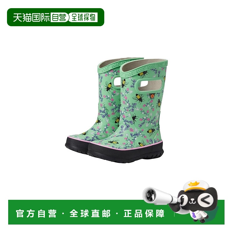 自营bogsGirl's Bees Rain Boots In Green - green 美国奥莱直发