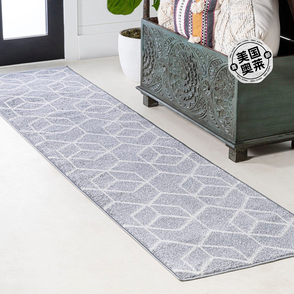 jonathan yTumbling Blocks Modern Geometric Area Rug - light