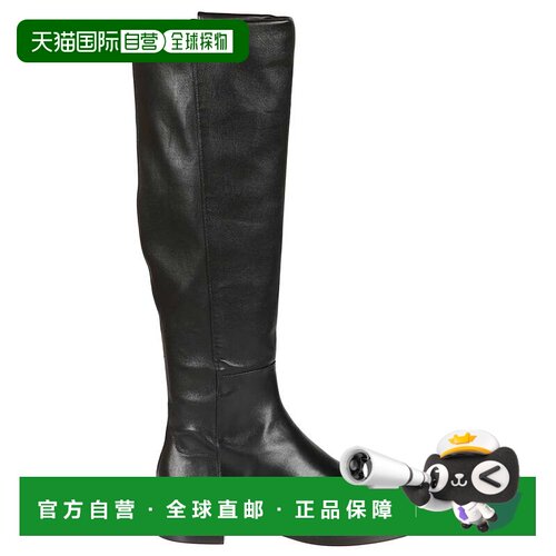 自营stuart weitzman5050 Gisele及膝羊皮靴-黑色 美国奥莱直发