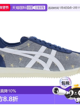 【自营】Asics亚瑟士女士运动鞋蓝色星星刺绣低帮系带时尚休闲