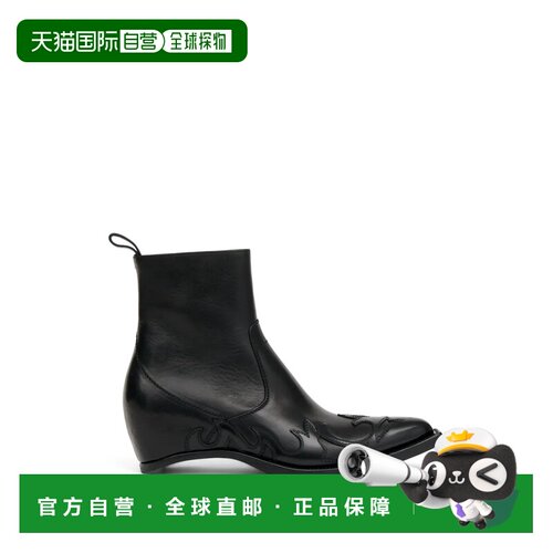 美国直邮MARPIELA HOUSE-Women Heel-less Western火焰靴H45踝靴