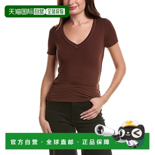 Social 棕色 V领T恤 美国奥莱直发 Ivette 自营Project