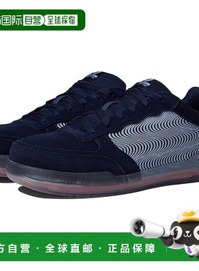 自营 Volcom Hybrid VM30358运动鞋男式美国10号蓝色绒面革合成鞋