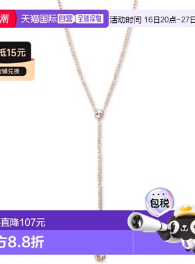 【美国直邮】givenchy 通用 项链纪梵希水晶玫瑰金吊坠