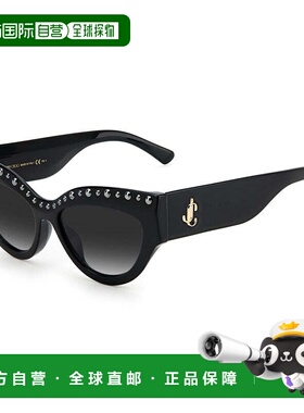 自营Jimmy Choo Sunglasses Cat Eye Full Rim, Black Frame And