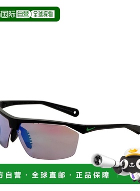 自营Nike Men's 70 mm Black Sunglasses - matte black 美国奥莱