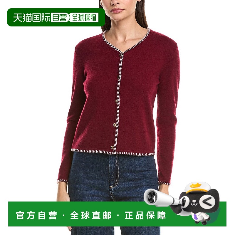 自营Bruno Magli Blanket Stitch Wool & Cashmere-Blend Cardiga