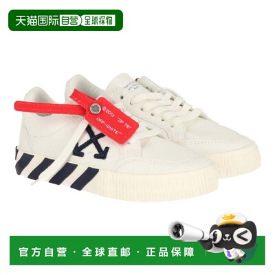自营off-whiteOff White Kids White/Navy Sneaker - white/navy
