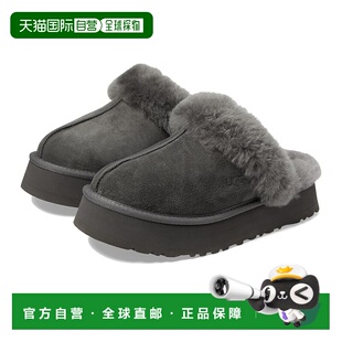 女士 Ugg Disquette 凉拖 舒适时 1h可退 grey灰色 香港直邮潮奢