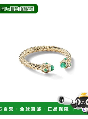 【美国直邮】david yurman 通用 戒指宝石纯银钻石黄金指戒珠宝
