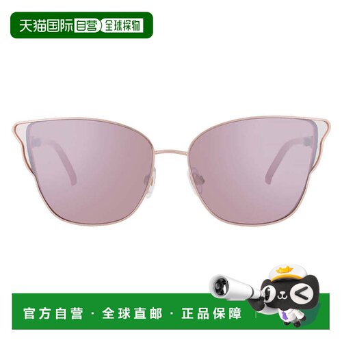 自营Betsey Johnson玫瑰蝴蝶女士太阳镜10265778。CGR PNKROS-多