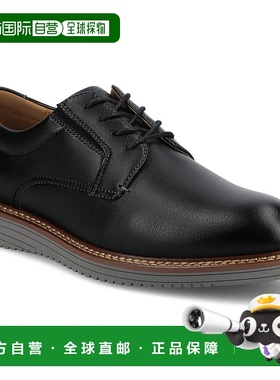 自营 vance co.Vance男式Killian中宽平头休闲混合正装鞋-黑色 美