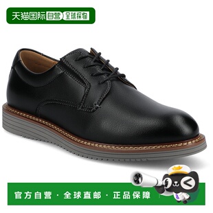 自营 vance co.Vance男式Killian中宽平头休闲混合正装鞋-黑色 美