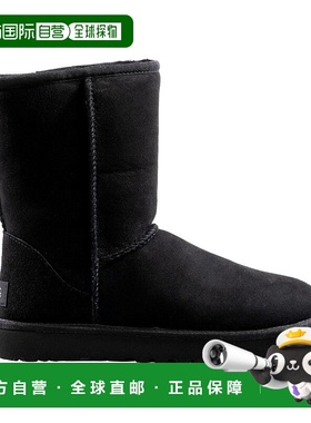 自营UGG 经典短款 II 黑色 1016223W-BLK 女款 - 黑色 美国奥莱直