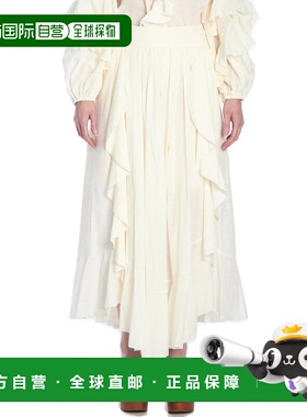 1h可退 美国直邮潮奢 ZIMMERMANN 女士 褶皱半身裙 2457SRS25