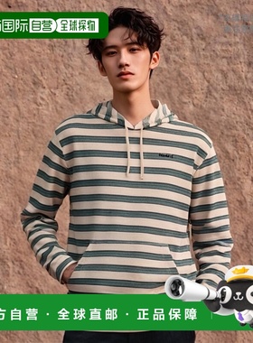 【美国直邮】Hurley 男士条纹现代冲浪连帽斗篷帽衫卫衣上衣长袖