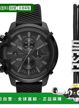 自营Diesel Men's Griffed 48mm Quartz Watch - black 美国奥莱
