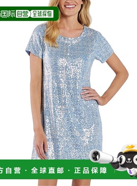 自营 Jude Connally Ella T恤连衣裙-蓝色 美国奥莱直发