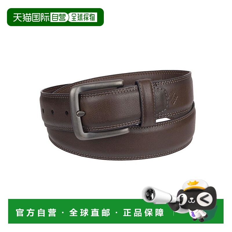 美国直邮Columbia 哥伦比亚 男士腰带真皮皮带休闲裤子皮革弹力