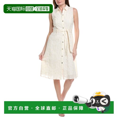 自营Nanette Nanette Lepore Button Front Midi Dress - white