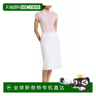 女士修身 帽袖 美国直邮 柔软羊毛混纺面料 衫 针织 Vince Polo