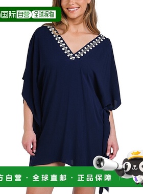 自营La Blanca Caftan Coverup - blue 美国奥莱直发